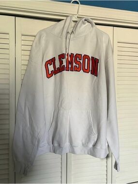 Champion White Hoodie with Subtle Logo Detail